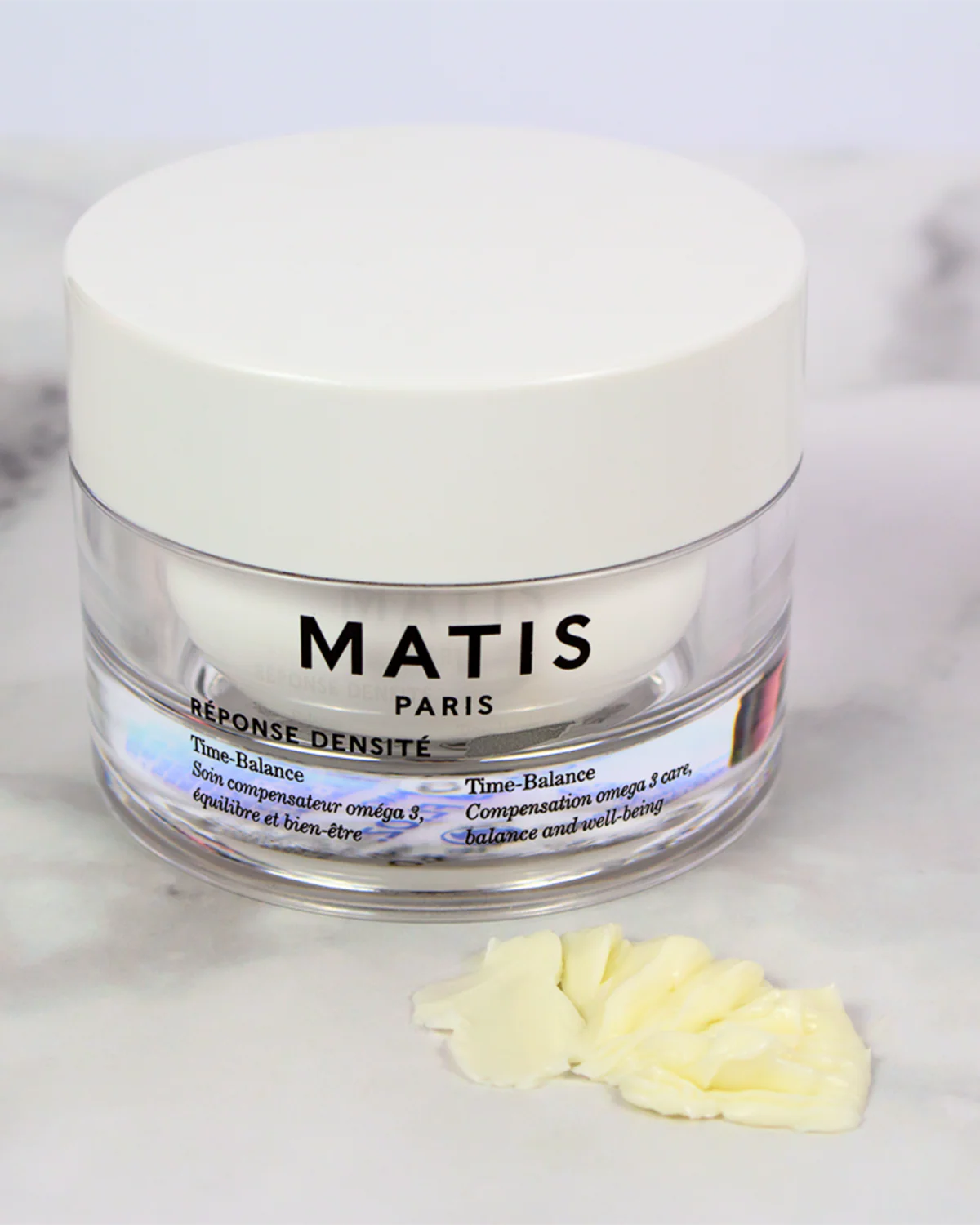 Cocooning texture of Matis Paris TIME-BALANCE nourishing omega cream