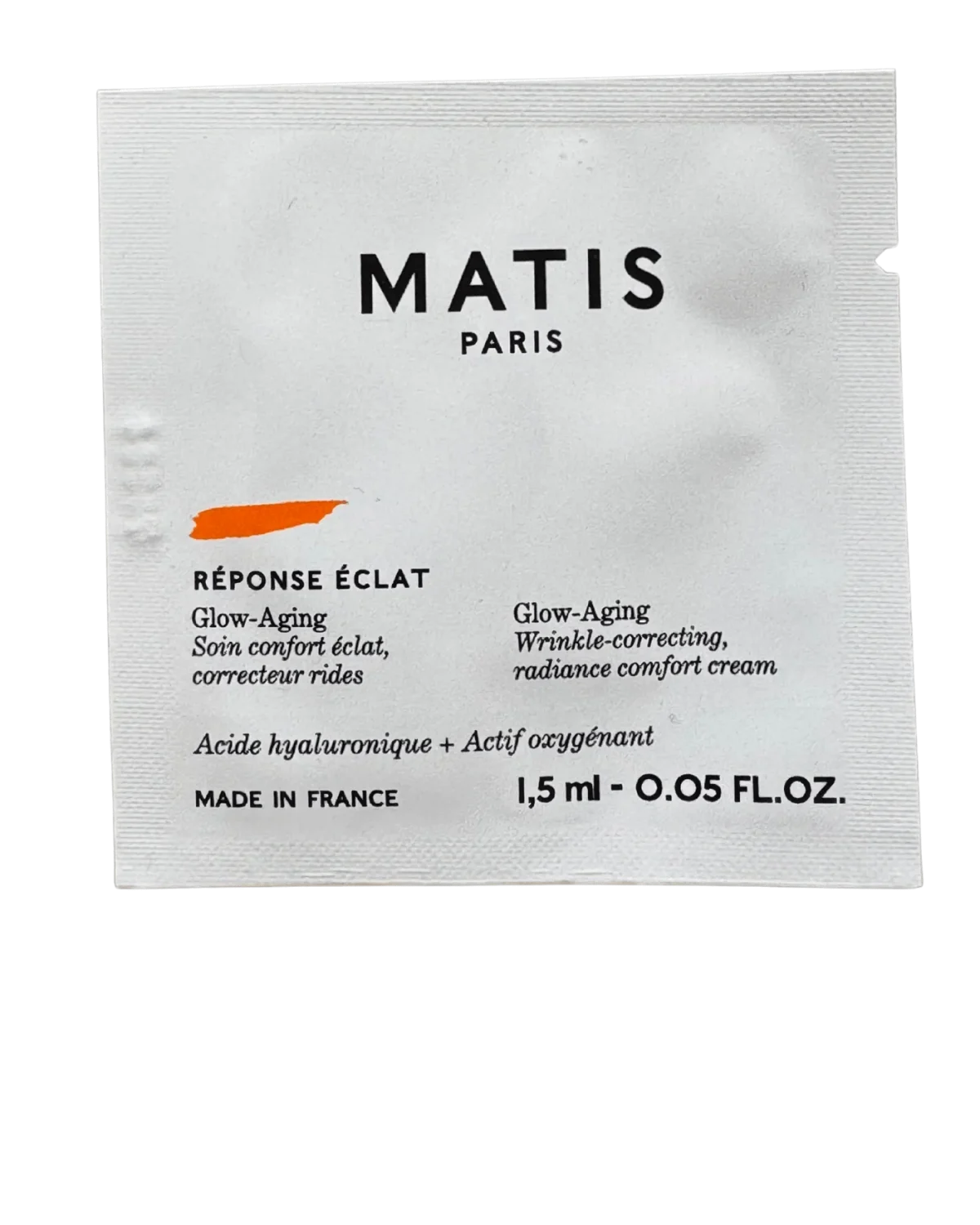 Matis Paris GLOW-AGEING comfort radiance cream sample