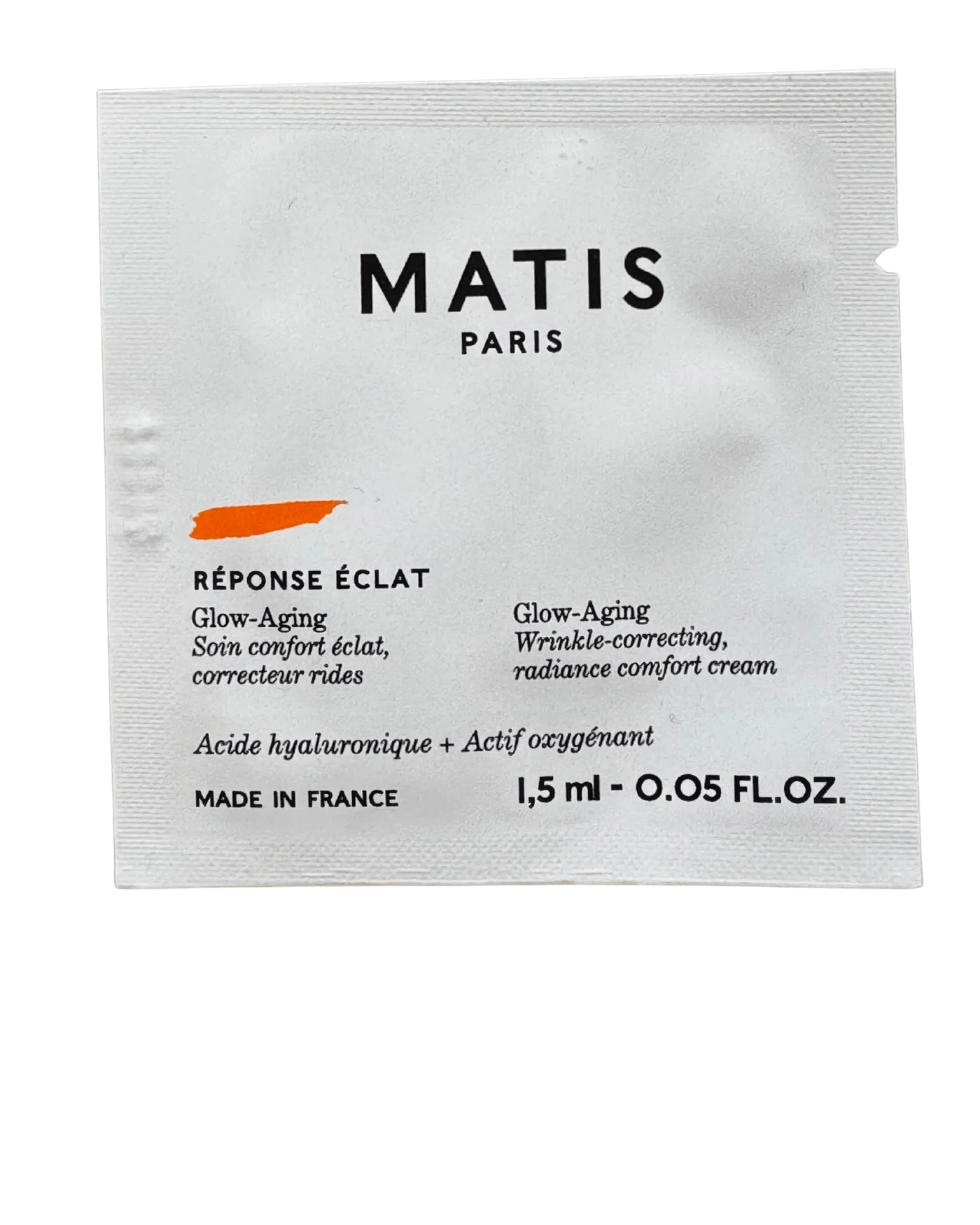 Matis Paris GLOW-AGEING comfort radiance cream sample