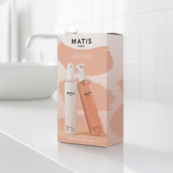 Matis Paris DÉLICATE DUO gift set including Sensi-Milk makeup remover and Sensi-Essence toner for sensitive skin