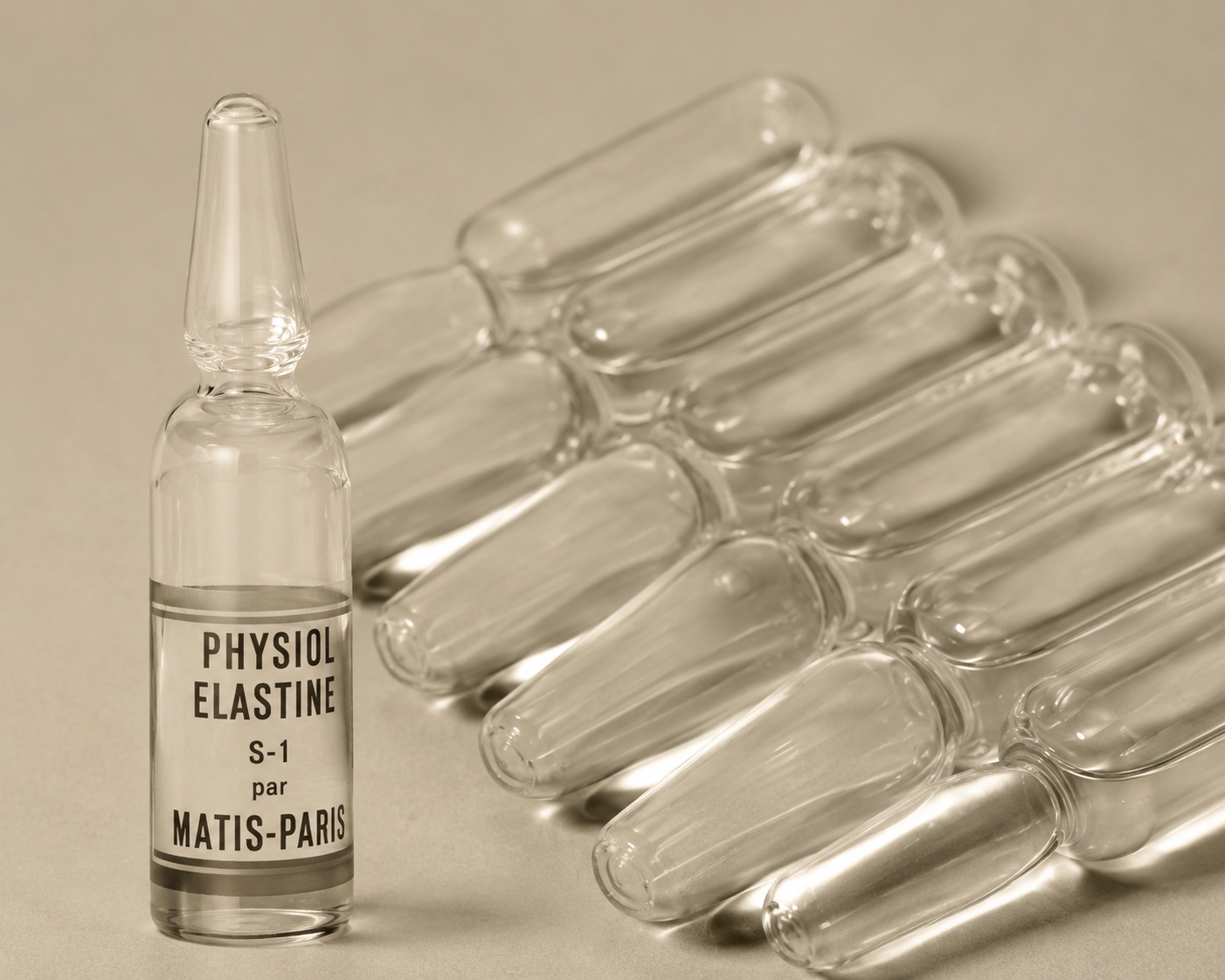 Historic MATIS anti-ageing ampoules developed in the 1950s