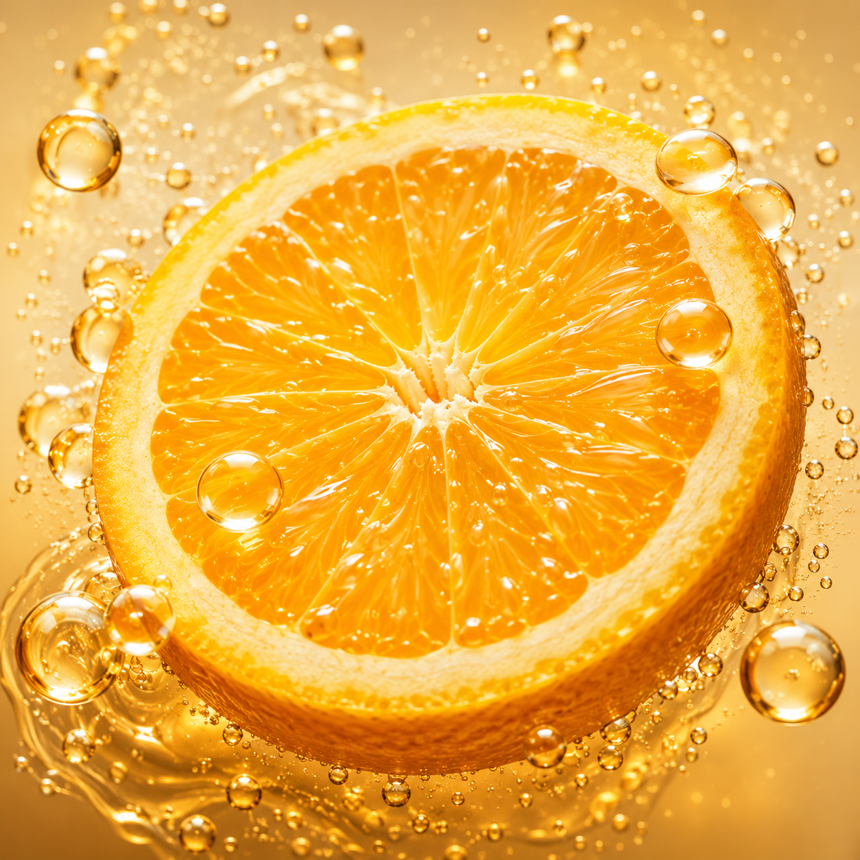 Fresh orange representing Optimised Vitamin C in the MATIS Paris Réponse Éclat radiance skincare collection.
