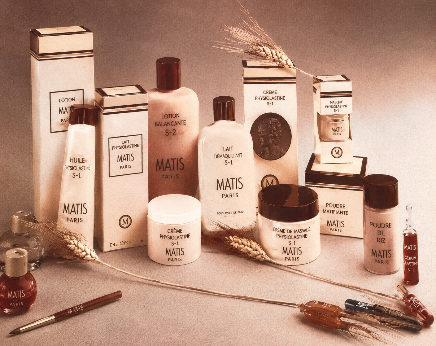 Historic MATIS Paris skincare collection from the 1970s